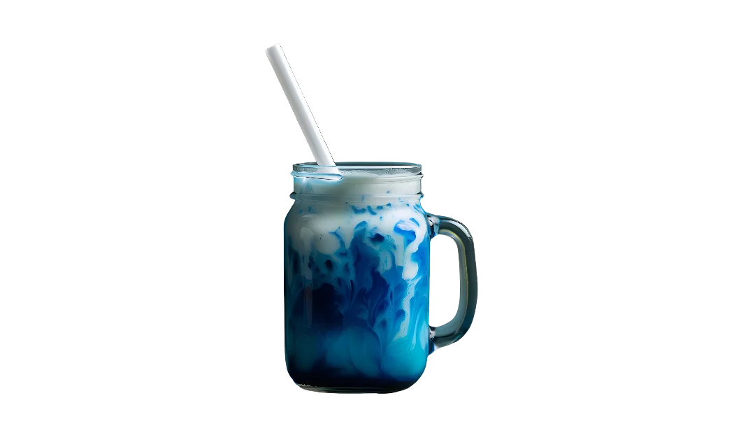 Delicious smoothie with figs and mint