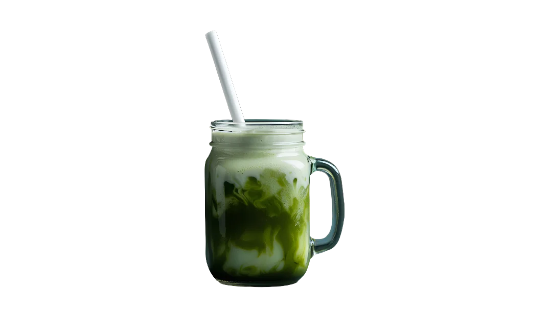 Delicious smoothie with figs and mint